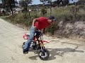 elvin fazendo farra de mini mx110cc em coruche