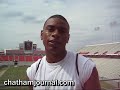 Tobais Palmer after the NCSU Spring football game Tobais Palmer after the NCSU Spring football game