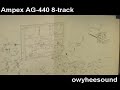 ampex ag 440 8 track 1inch tape recorder