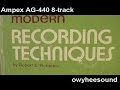 ampex ag 440 8 track 1inch tape recorder