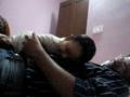 Noah jumping on Dai's stomach and playing