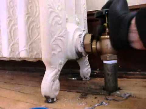 how to fix a leak in a cast iron radiator