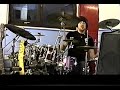 Rees Bridges playing drums