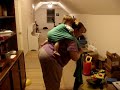 Rucksack Tied Under Bum