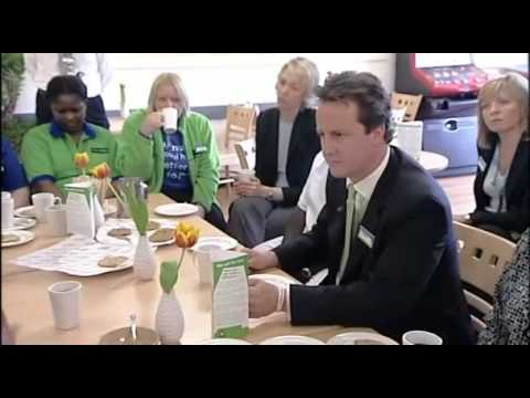 cameron - The pudgy-faced opportunist reveals his true self. Taken from Armando Iannucci's Time Trumpet (2006).