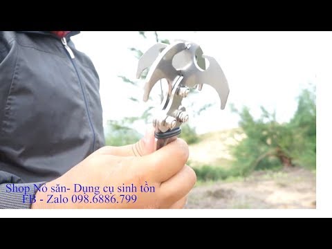 Dùng móc đa năng để leo cây - Nỏ săn Việt Nam
