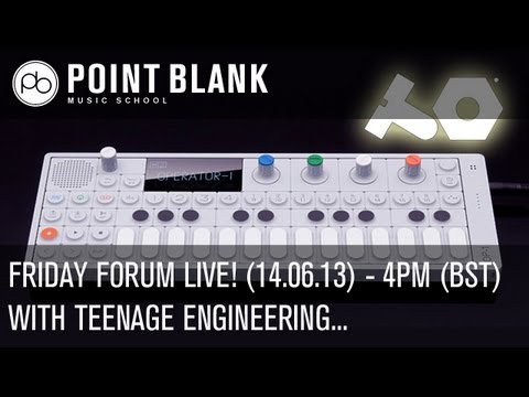 Friday Forum Live! with Teenage Engineering (OP-1 Live Demo) - 14.06.13