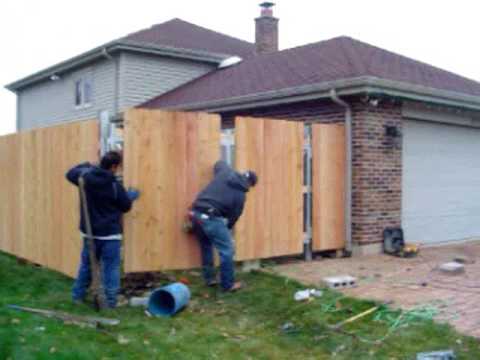 how to fit fence panels