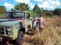 airman daniel alan broadbent home on leave driving dad's m1008a1 cucv off-road and over a small hill.  daniel is 22 years old and just graduated from air force basic training where he was part of the wolfpack, flight 640.