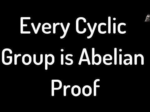 how to prove cyclic