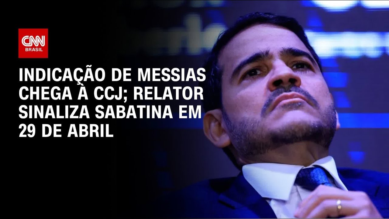 Sabatina de Messias deve ocorrer em 29 de abril, indica relator na CCJ do Senado | CNN 360º