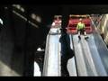 Casey falling down slide