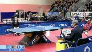 Настольный теннис- Андрианов и Воронова финал Чемпионат России 2008