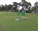 Rd 9 v Immanuel: Dave lobs the keeper from 40 yards!