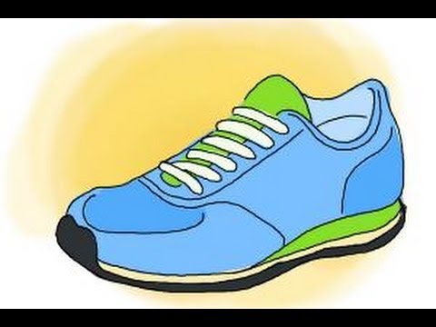 how to draw running shoes