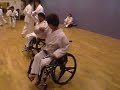 Budo for the disabled \"kata with wheelchair\" Budo for the disabled \"kata with wheelchair\"