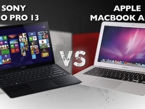 macbook air - http://cnet.co/1cyjswE It's a heavyweight battle between two of the best ultrabooks on the market! Will Sony's Vaio Pro 13 with its all-new design and touch-...