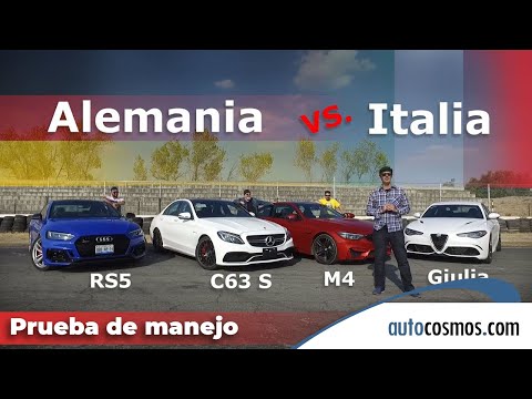 Mercedes C63 S Vs alemania y Alfa Romeo en pista