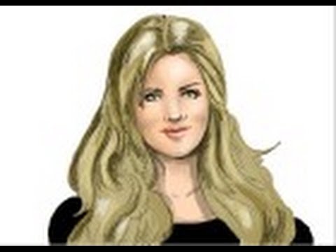 how to draw khloe kardashian step by step