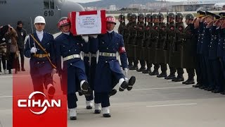 Şehit pilot Yasin Atalay'ın cenazesi İstanbul'a getirildi