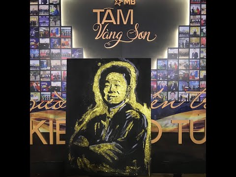 Vẽ tranh kim tuyến Thượng Tướng Lê Hữu Đức Vẽ tranh kim tuyến Thượng Tướng Lê Hữu Đức