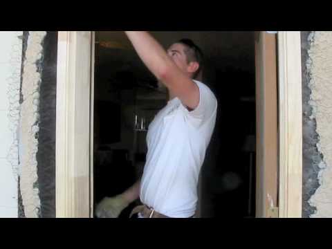 how to replace a door frame exterior