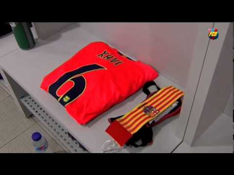 Los vestuarios del Coliseum Alfonso Pérez (Getafe-Barça, 2014/15)