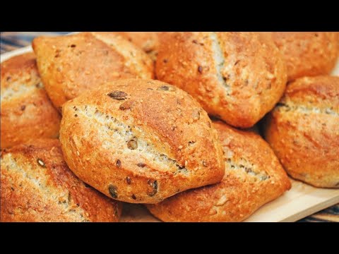 ХЛЕБ ТЕПЕРЬ НЕ ПОКУПАЕМ! Полезные мультизерновые булочки Рецепт | Кулинарим с Таней