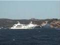 Mega yachts almost hits 2 other mega yachts.
