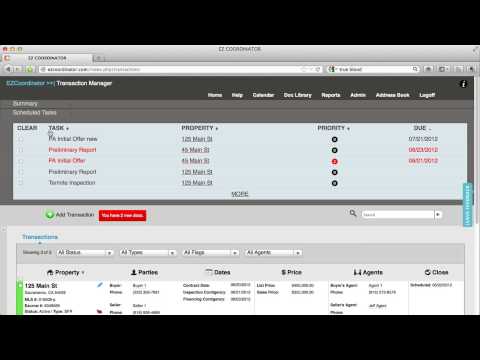 Real Estate Transaction Management | Task List Overview | EZ Coordinator