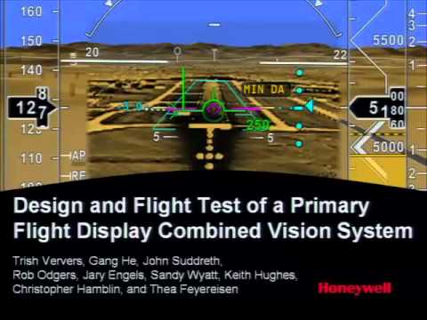 Design and Flight Test of a Primary Flight Display Combined Vision System