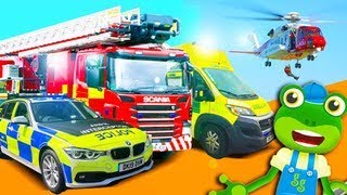 Emergency Vehicles! Geckos Real Vehicles  Fire Tru