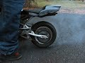 Pocket bike burnout Pocket bike burnout