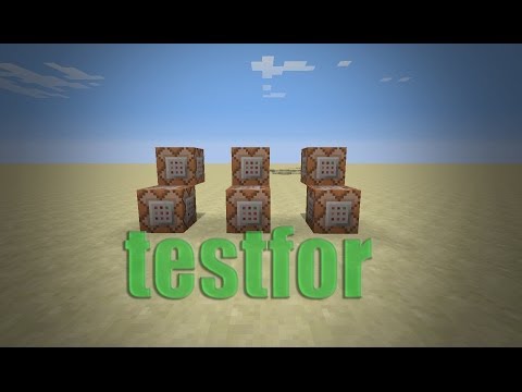 how to use the testfor command