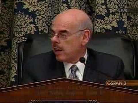 Waxman on Subpoena for Secretary Rice