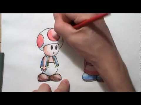 how to draw mario vdeogamer