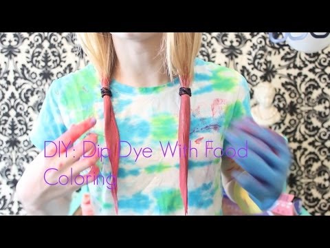 how to dye ur hair with food coloring