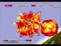 after burner ii (c) 10/1987 sega. another three-dimensional sega game rendered with their superb sprite-scaling technology; this time putting the player into the seat of a powerful jet fighter. 23 colourful, fast-moving stages await the player, as he or she takes on the hordes of enemy planes intent on the player's destruction. at the end of every second stage, the player's jet fighter is re-fueled and re-armed, either by the appearance of a large support plane, or by landing on a military airstrip. after burner's straightforward shoot'em up gameplay is unremarkable and repetitive, but fun - largely down to the game's incredible visuals. deluxe cabinet dimensions : 80'' (203cm) deep x 53'' (135cm) wide x 69'' (175cm) high. weight : 800 lbs (362 kg) upright cabinet dimensions : 24, 8'' (63cm) deep x 33, 9'' (86cm) wide x 72, 8'' (185cm) high. weight : 273 lbs (124 kg) sega x board hardware main cpu : (2x) 68000 (@ 12.5 mhz) sound cpu : z80 (@ 4 mhz) sound chips : ym2151 (@ 4 mhz), sega (@ 4 mhz) screen orientation : horizontal video resolution : 320 x 224 pixels screen refresh : 60.00 hz palette colors : 24576 players : 1 control : stick buttons : 2 in the cutscenes that show your jet fighter landing on a landing strip in order to reload the missile supply, there are some special vehicles that will make a cameo appearance. in the first landing, you'll see a man riding the motorcycle from 