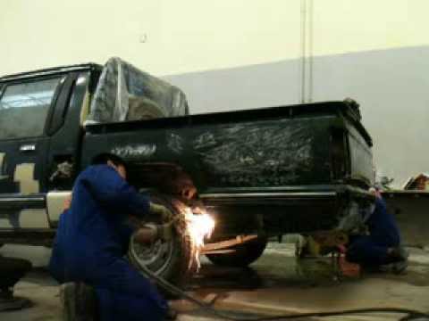 Panel beating of cars: body repair of Mitsubishi L200 part 2