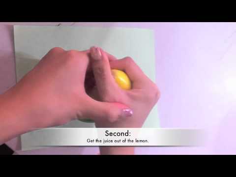 how to bleach your hair with a lemon