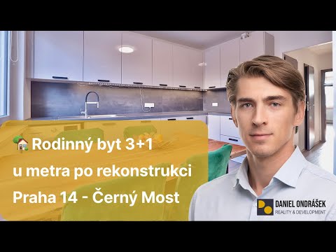 Video Světlý 3+1 s J/V orientací, zasklená lodžie, sklep, komora celkem 82,68 m²