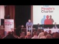 Bob Crow's speech to the People's Charter Convention