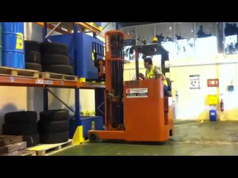 how to drive a reach truck
