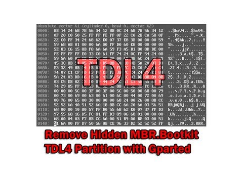 Remove Hidden MBR.Bootkit TDL4 Partition with Gparted