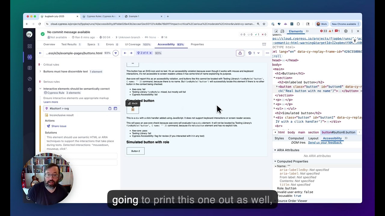 Find Accessibility Issues in Custom Components using Cypress Accessibility