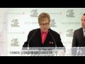 sir elton john and david furnish visited our bloor street store for the official launch of our limited edition nest fragrance three-wick scented candles.