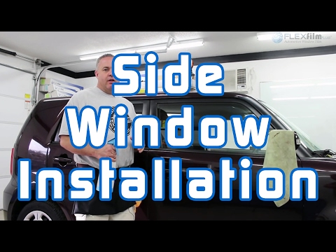 how to apply window tint