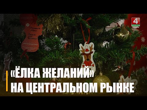 Дабрачынная акцыя "Ёлка жаданняў" стартавала на тэрыторыі Гомельскага Цэнтральнага рынку видео