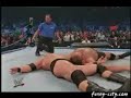 ring collapse   big show brock lesnar