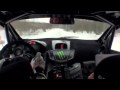 Ken Block goes flat out in his Rally Fiesta on ice during Sno*Drift testing